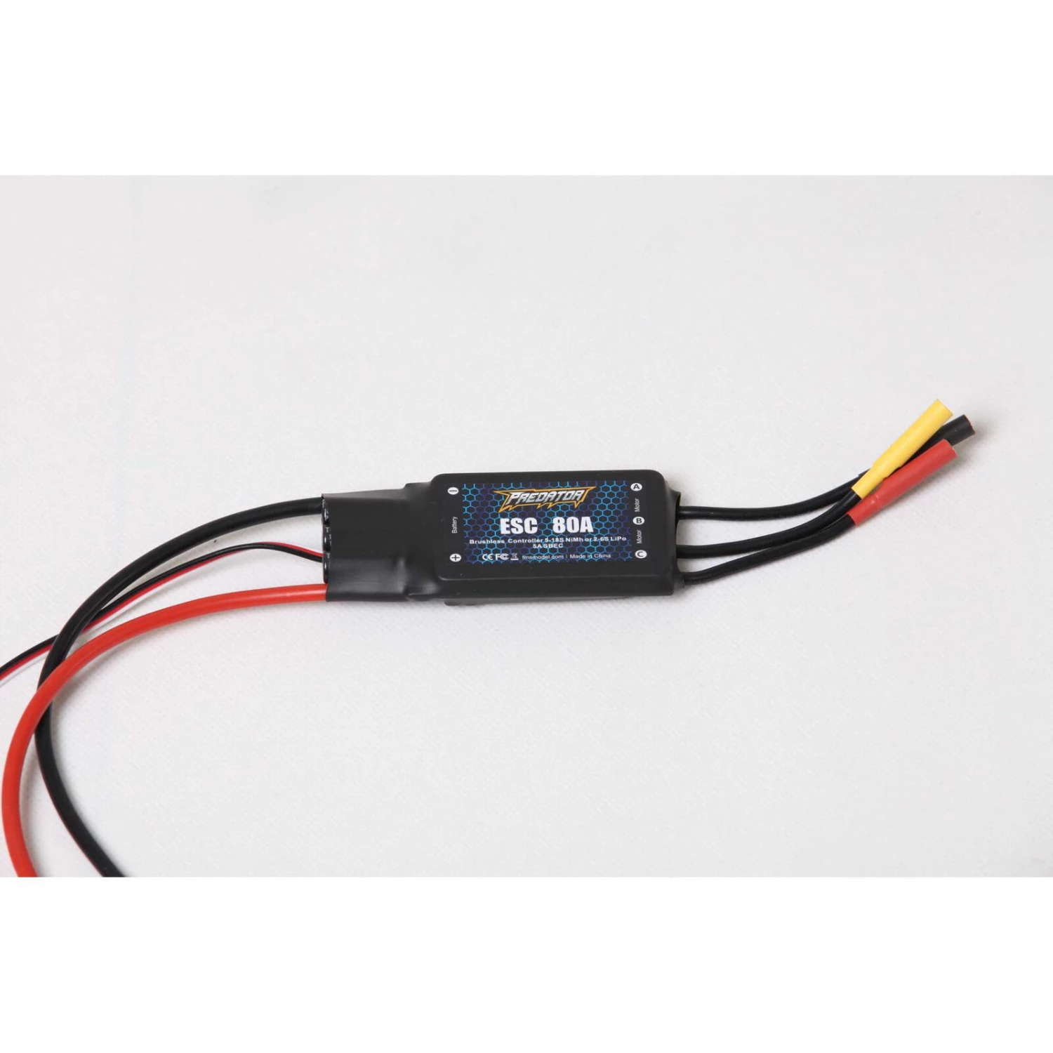 FMS Predator 80A ESC 5A SEBC, XT60: Yak-130 V2