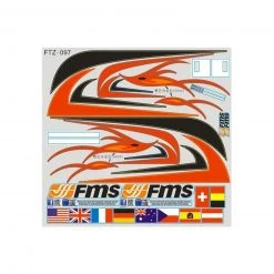 FMS Decal Sheet: Red Dragonfly 900mm